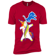 Load image into Gallery viewer, Detroit Lions Footballl Dabbing Unicorn# Zawin