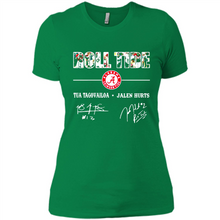 Load image into Gallery viewer, Roll Tide Alabama Crimson Tua Tagovailoa Jalen Hurts Signatures Shirt Roll Tide Alabama Crimson Tua Tagovailoa Jalen Hurts Signatures