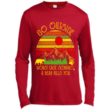 Load image into Gallery viewer, Go Outside Worst Case Scenario A Bear Kills You Vintage Retro Sunset # Zawin store