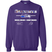 Load image into Gallery viewer, Seahawks Russell Wilson Bobby Wagner Signatures Football Fans