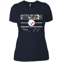 Load image into Gallery viewer, Pittsburgh Steelers Antonio Brown Juju Smith Signatures Football Fans