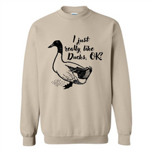 Load image into Gallery viewer, I Just Really Like Ducks, OK Shirt