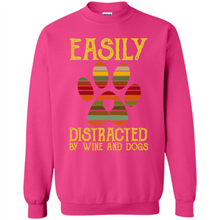 Load image into Gallery viewer, Wine Easily distracted by Disney and dogs mickey vintage