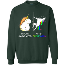 Load image into Gallery viewer, Before Smoke Weed After Smoke Weed Unicorn