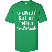 Load image into Gallery viewer, Football Watching Beer Drinking Trash Talking Girl# Zawin
