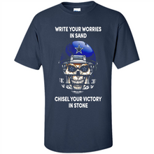 Load image into Gallery viewer, Dallas Cowboys Write Your Worries In Sand Chisel Your Victory In Stone
