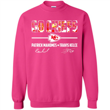 Load image into Gallery viewer, Go Chiefs Kansas City Patrick Mahomes Travis Kelce Signatures # Zawin store